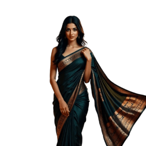 Royal  Silk Saree with Golden Border